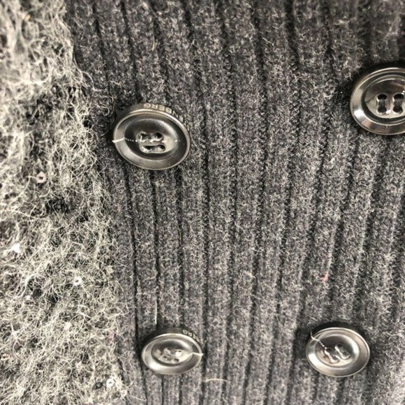 DVF Zayde Sequin Oversize Mohair Sweater Cardigan - Picture 7 of 9